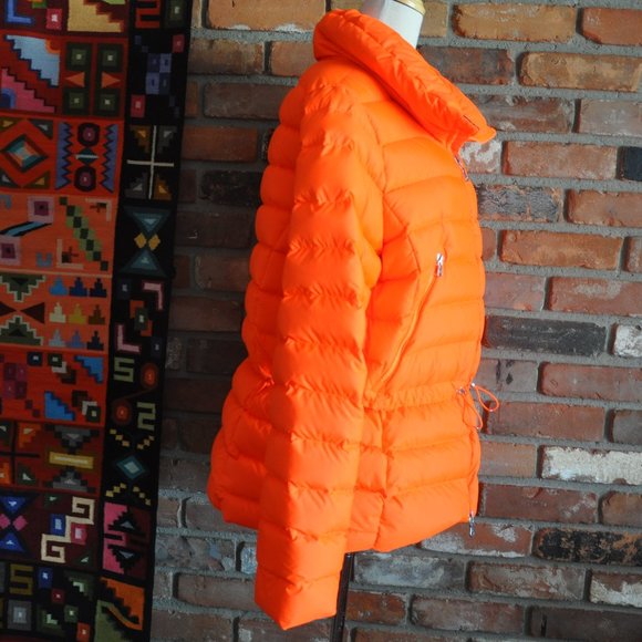 Neon Bright ORANGE RLX Ralph Lauren Down Puffer Ski Snowboard JACKET Coat XL - Picture 5 of 8